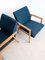 Set of Mid-Century Royal Blue Armchairs, 1970s, Image 6