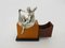 Giuliano Ottaviani, Escultura de mujer estilo Art Nouveau, plata vermeil, años 70, Imagen 6
