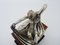 Giuliano Ottaviani, Escultura de mujer estilo Art Nouveau, plata vermeil, años 70, Imagen 3