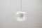 Eisglas Kugellampe von Doria Leuchten, 1960er 3