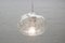Eisglas Kugellampe von Doria Leuchten, 1960er 7