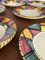 Assiettes à Dessert Vintage en Céramique au Design Coloré dans le style de Vallauris, Set de 8 2