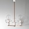 Space Age Three Lights Chromed Chandelier from Reggiani, Italy, 1970s, Image 11