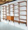 Danish Teak 5-Bay Cado Modular Shelving System Bookshelf Library by Poul Cadovius for Cado, 1970s, Set of 32, Image 3