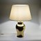 Golden Ceramic Table Lamp by by Aldo Londi for Bitossi, 1970s 4