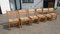 Danish Pine and Wicker Chairs by Tage Poulsen for GM Möbler, Denmark, 1974, Set of 6 1