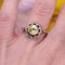 19th Century 18 Karat Yellow Gold Flower Ring with Ceylon Yellow Sapphire and Diamonds, Image 15