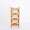 Italian 4-Shelf Bookcase in Bamboo and Rattan by Vivai del Sud, 1970s 4
