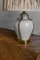 Keramiklampe im Bambusstil mit Messingdetails, 1970er 4