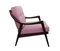 Sessel mit violetten Kissen, 1950er 2
