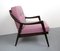 Armchair with Violet Cushions, 1950s 4