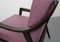 Sessel mit violetten Kissen, 1950er 10