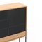 Slate Grey Metal Gabin Cabinet in Natural Oak by Harto 5