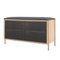 Slate Grey Metal Gabin Bench in Natural Oak by Harto 2