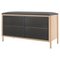 Slate Grey Metal Gabin Bench in Natural Oak by Harto 1