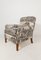 English Style Armchair with Fabric by Fornasetti, 1990s 4