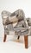English Style Armchair with Fabric by Fornasetti, 1990s 14