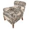 English Style Armchair with Fabric by Fornasetti, 1990s 1