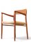 Model 56 Dining Chair in Teak and New Wicker Seat by Niels O. Møller, 1960s 1