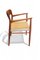 Model 56 Dining Chair in Teak and New Wicker Seat by Niels O. Møller, 1960s 7
