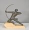 Art Deco Sculpture the Archer Hercules by Max Le Verrier, 1920s 7