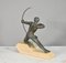 Art Deco Sculpture the Archer Hercules by Max Le Verrier, 1920s 8