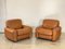 Set of Piumotto Model Leather Armchairs by Arrigo Arrigoni for Busnelli, 1970s 3
