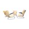 Fauteuil Club Bauhaus Moderne en Acier Tubulaire avec Canapé & 2 Fauteuils Cantilever par Mauser Werke, 3-Piece CS Series, Allemagne, Club Möbel, 1958, Set de 3 1