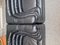 Modulares DS 1025 Sofa aus schwarzem Leder von Ubald Klug, 2000er, 2er Set 4