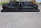 Modulares DS 1025 Sofa aus schwarzem Leder von Ubald Klug, 2000er, 2er Set 1