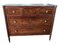 Antique Italian Louis XVI Commode in Walnut with Gray Marble 1