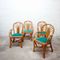 Rattan Armchairs, 1960s, Set of 4 2