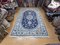 Middle Eastern Hand-Knotted Nain Kashmiri Rug with Lachak-Toranj Medallion in Silk 3