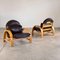 Set of Sculptural Lounge Chairs attributed to Adalberto Dal Lago, Italy, 1974 2