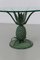 Französischer Hollywood Regency Ananas Beistelltisch aus Messing & Glas von Maison Jansen, 1970er 6
