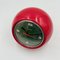 Space Age Red Globe Clock, 1970s 3
