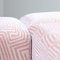 Ottoman in Pink Dedar Upholstery, 1950s, Set of 3, Image 15