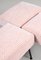 Ottoman in Pink Dedar Upholstery, 1950s, Set of 3, Image 11