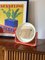 Space Age Orange Illuminated Table Mirror, 1970s 3