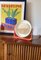 Space Age Orange Illuminated Table Mirror, 1970s 8