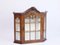 Wooden Wall Cabinet with Glass Door and White Shelves 2