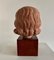 Albert André Aebly, Portrait of a Young Girl, 1940s, Ceramic on Wood Base 7