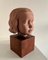 Albert André Aebly, Portrait of a Young Girl, 1940s, Ceramic on Wood Base 2