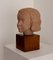 Albert André Aebly, Portrait of a Young Girl, 1940s, Ceramic on Wood Base 3
