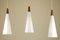 Lustre Trompette à 3 Lumières par Fog & Mørup pour Holmegaard, Denmark 1960s 5