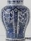 Boch Frères Delft Blue Ceramic Table Lamps, New Navy Shades, Set of 2, Image 2
