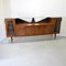 Sideboard aus Holz mit Messingspitzen & farbigem Glas & Tischplatte aus Kristallglas von Consorzio Esposizione Mobili Cantù, 1960er 9