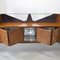 Wooden Sideboard with Brass Tips & Colored Glass and Crystal Top by Consorzio Esposizione Mobili Cantù, 1960s, Image 12