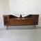 Wooden Sideboard with Brass Tips & Colored Glass and Crystal Top by Consorzio Esposizione Mobili Cantù, 1960s, Image 10