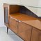 Sideboard aus Holz mit Messingspitzen & farbigem Glas & Tischplatte aus Kristallglas von Consorzio Esposizione Mobili Cantù, 1960er 8